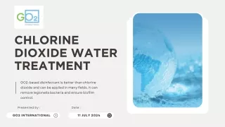 Chlorine Dioxide Water Treatment