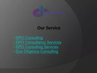 Expert DPO Consulting Services Ensure Compliance & Data Protection