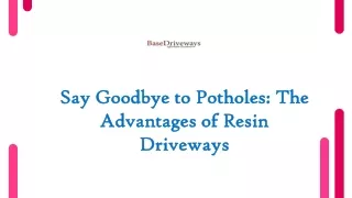 Say Goodbye to Potholes: The Advantages of Resin Driveways