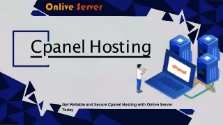 Experience Seamless Cpanel Hosting with Onlive Server Robust Solutions