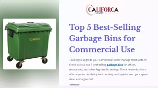 Top 5 Best-Selling Garbage Bins for Commercial Use.pptx