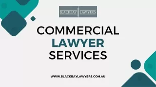 Commercial Lawyer Services - BlackBay Lawyers