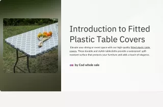 Fitted Plastic Table Covers