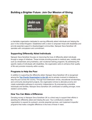 Building a Brighter Future_ Join Our Mission of Giving