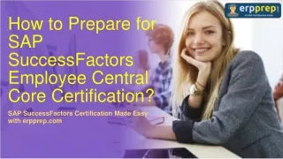 SAP C_THR81_2405: How to Prepare for SAP SF EC Certification?