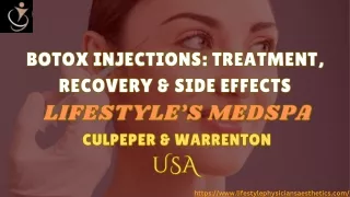 Botox Injections Treatment, Recovery & Side Effects  Lifestyle's MedSpa