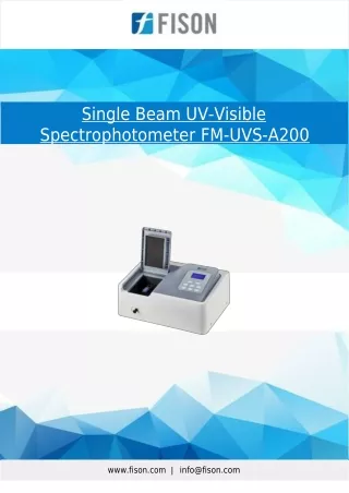 Single-Beam-UV-Visible-Spectrophotometer