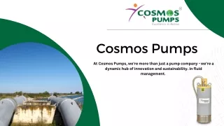 Portable Submersible Pumps In India - Cosmos Pumps