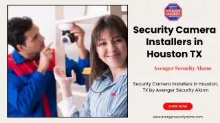 Security Camera Systems in Houston, TX by Avenger Security Alarm