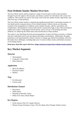 Foot Orthotic Insoles Market: The Role of Podiatrists and Foot Health Profession