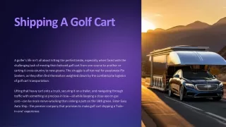 Shipping A Golf Cart