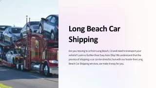 Long Beach Auto Transport