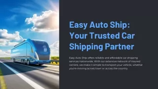 California Car Shipping