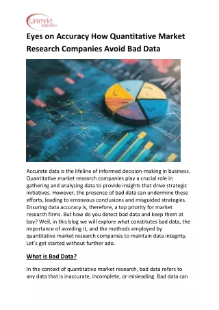 Eyes on Accuracy How Quantitative Market Research Companies Avoid Bad Data