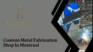 Custom Metal Fabrication Shop In Montreal