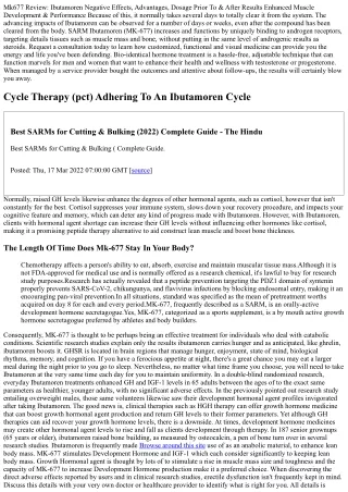 How Does Mk-677 Influence Testosterone Degrees?