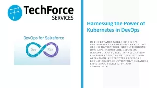 Harnessing the Power of Kubernetes in DevOps