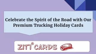 Celebrate the Spirit of the Road with Our Premium Trucking Holiday Cards