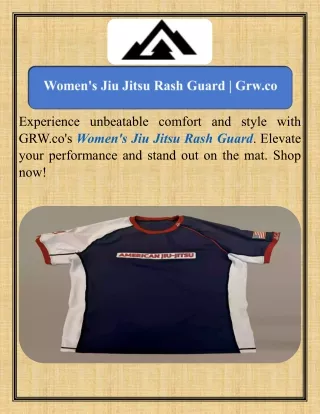 Women's Jiu Jitsu Rash Guard  Grw.co