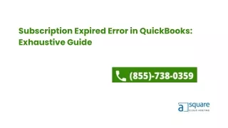 Subscription Expired Error in QuickBooks: Exhaustive Guide