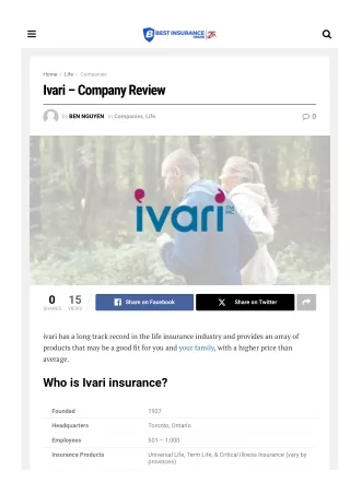 Universal Life with Ivari: Lifelong Coverage and Investment Potential