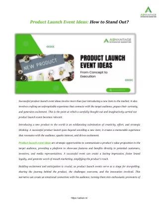 Product Launch Event Ideas: How to Stand Out?