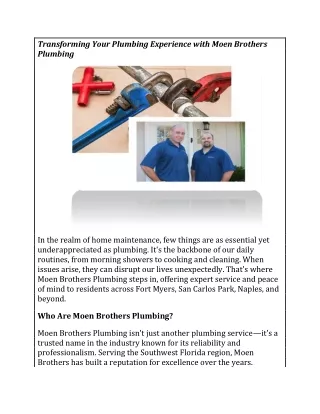 Hydro drain jetting Fort Myers