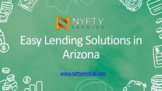 Easy Lending Solutions in Arizona - 844-227-5593