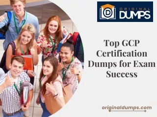 Comprehensive GCP Certification Dumps by Original Dumps