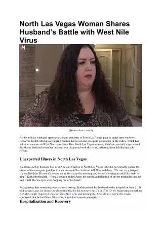 North Las Vegas Woman Shares Husband