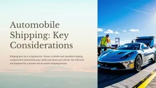 Automobile Shipping