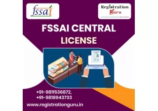 FSSAI Central License Online in India