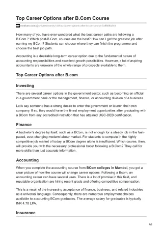 medium.com-Top Career Options after BCom Course