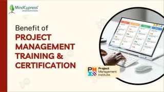 Benefit of Project Management Training and Certification