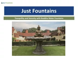 Tranquility and Serenity with Buddha Water Fountains