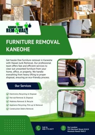 Furniture Removal Kaneohe