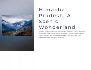 Travel Package In Himachal Pradesh