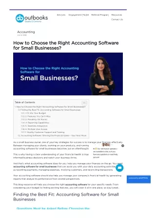 How to Choose the Right Accounting Software for Small Businesses