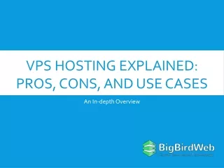 VPS Hosting Explained Pros, Cons, and Use Cases