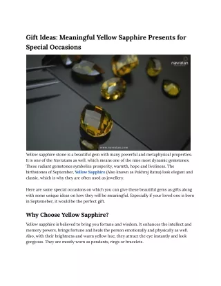 Gift Ideas_ Meaningful Yellow Sapphire Presents for Special Occasions