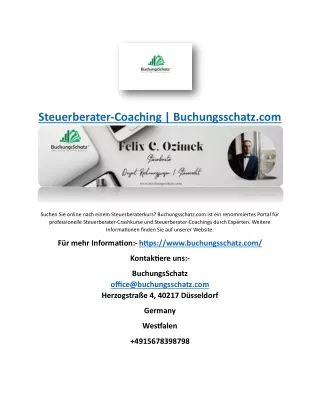 Steuerberater-Coaching | Buchungsschatz.com