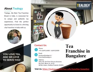 Tea Franchise in Bangalore