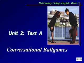 Unit 2: Text A