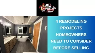 4 Remodeling Projects Homeowners Need to Consider Before Selling