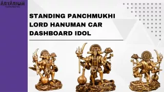 Standing Panchmukhi Lord Hanuman Car Dashboard Idol