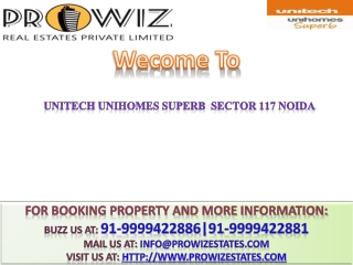 Unitech Unihomes New Project**91-9999422881