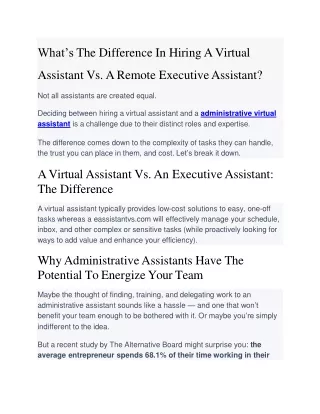 administrative virtual assistant