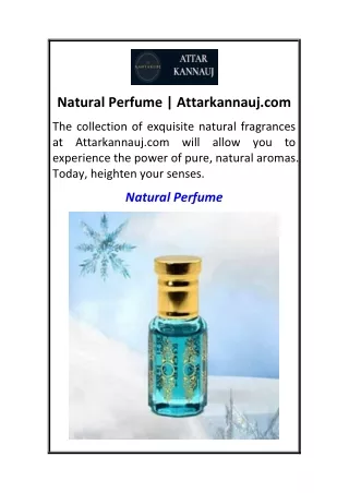 Natural Perfume  Attarkannauj.com