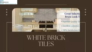 Buy White Brick Tiles Online for a Chic and Timeless Look