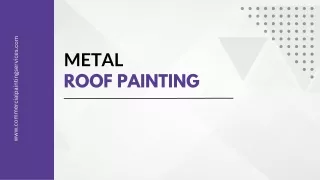 Metal Roof Painting of Factories At Commercial Painting Services